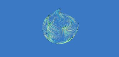 Soyut Girdap Çizgileri Sanatı