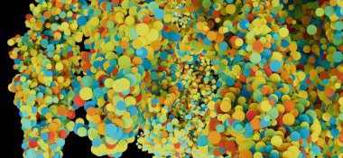 Renkli çember soyut arkaplan