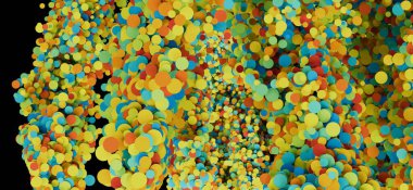 Renkli çember soyut arkaplan