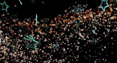 Tasarım için ışık bokeh etkisine sahip soyut yıldız arkaplan çizimi