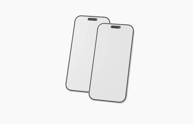 Teknoloji Görselleri için Beyaz Arkaplan Minimalist Telefon Modelleri