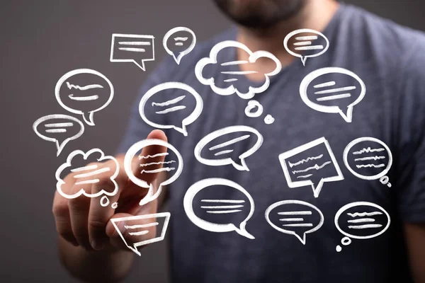 Dijital Konuşma Baloncuklarıyla Etkileşim: İletişim Konsepti