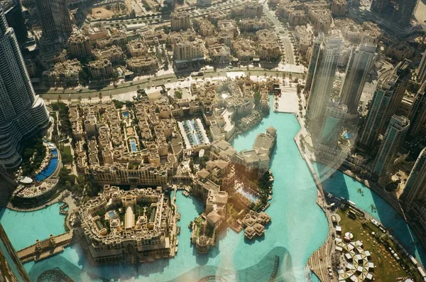 Increíble Vista Desde Burj Khalifa Superior Dubai —  Fotos de Stock
