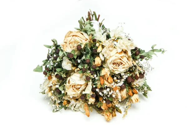 Dried Wedding Bouquet Roses Other Flowers Saved Memory Marriage Royalty Free Stock Images