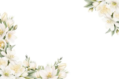 Tasarım için suluboya çiçekler arka plan vektörü.