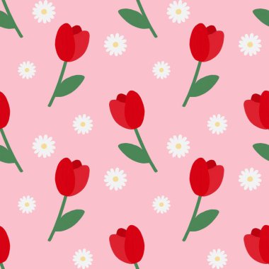 Çiçeksiz vektör desenli illüstrasyon çiçek arkaplanı