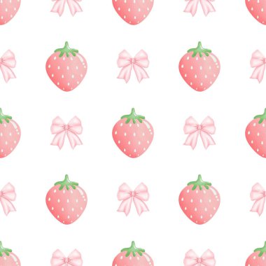 Tatlı çilekli kusursuz desen..