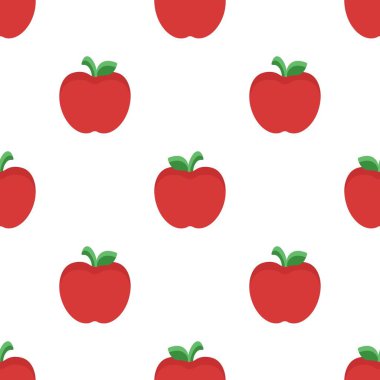 Çizgi film kırmızı elmasız desen