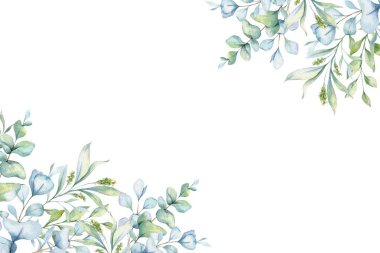 Tasarım için suluboya çiçekler arka plan vektörü.