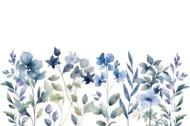 Tasarım için suluboya çiçekler arka plan vektörü.