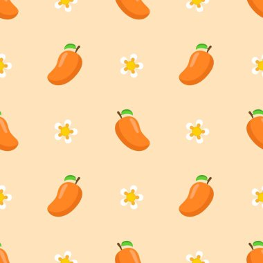 Mango meyveli, pürüzsüz bir şekil. Beyaz arka planda yaz tropikal meyveleri.