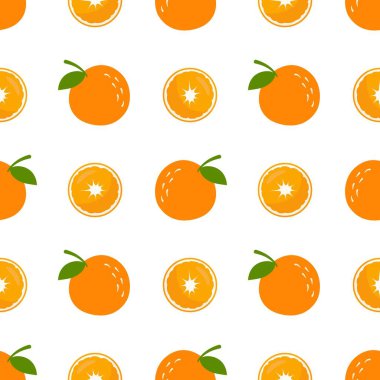Portakal meyveli kusursuz desen.