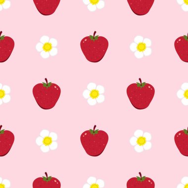 Tatlı çilekli kusursuz desen..