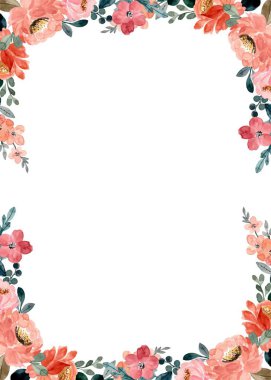 Tasarım için suluboya çiçekler arka plan vektörü.