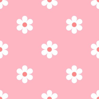 Çiçeksiz vektör desenli illüstrasyon çiçek arkaplanı