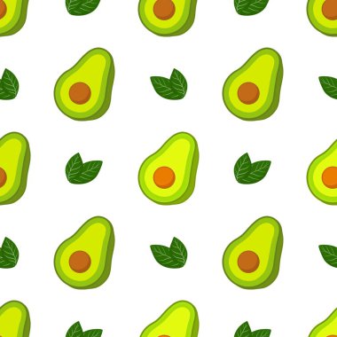 Avokado desenli geometrik dikişsiz. taze avokado deseni.