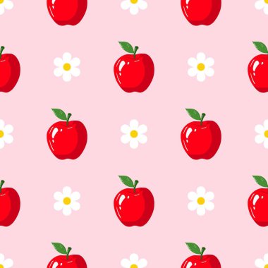 Çizgi film kırmızı elmasız desen