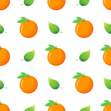 Portakal meyveli kusursuz desen.