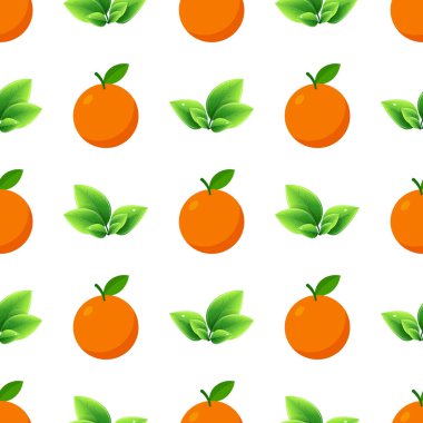 Portakal meyveli kusursuz desen.
