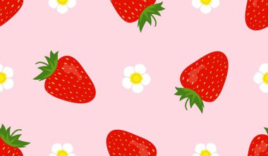 Tatlı çilekli kusursuz desen..