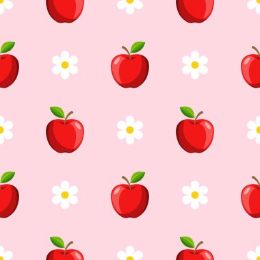 Çizgi film kırmızı elmasız desen