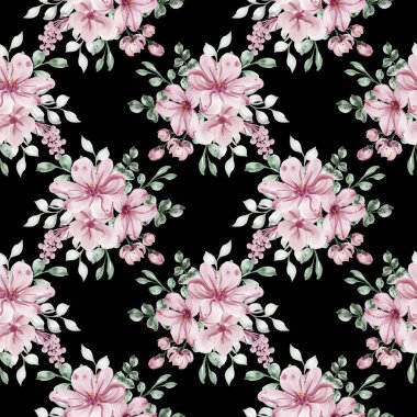 Tasarım için suluboya çiçekler arka plan vektörü.