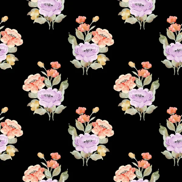 Tasarım için suluboya çiçekler arka plan vektörü.