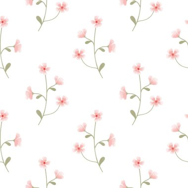 Çiçeksiz vektör desenli illüstrasyon çiçek arkaplanı 