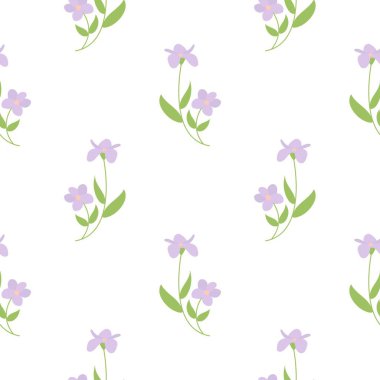 Çiçeksiz vektör desenli illüstrasyon çiçek arkaplanı 