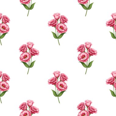 Çiçeksiz vektör desenli illüstrasyon çiçek arkaplanı 