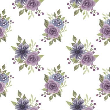 Çiçeksiz vektör desenli illüstrasyon çiçek arkaplanı 