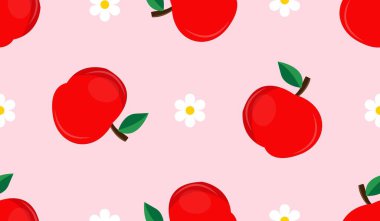 Çizgi film kırmızı elmasız desen 