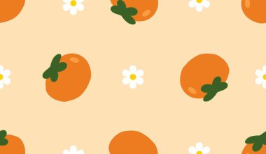 Hurma ağacıyla kusursuz desen. 