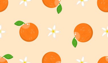 Portakal meyveli kusursuz desen 