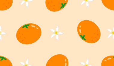 Portakal meyveli kusursuz desen 
