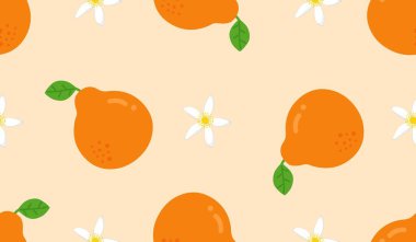 Portakal meyveli kusursuz desen 