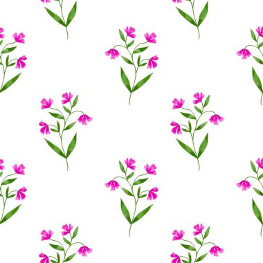 Çiçeksiz vektör desenli illüstrasyon çiçek arkaplanı 