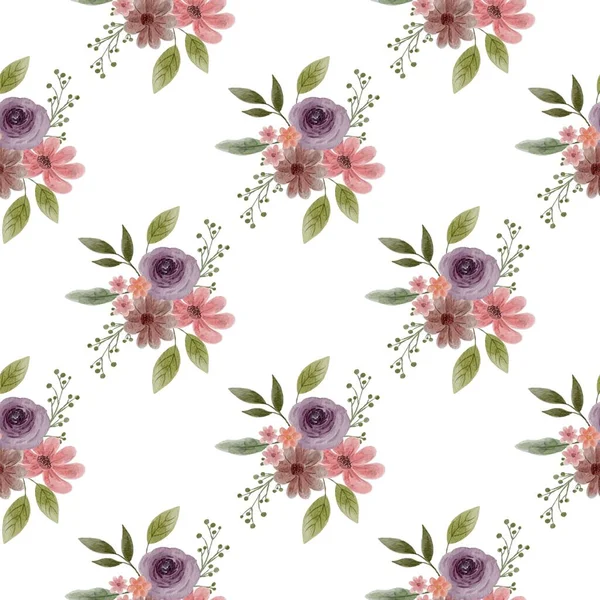 Çiçeksiz vektör desenli illüstrasyon çiçek arkaplanı 