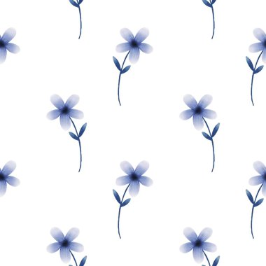 Çiçeksiz vektör desenli illüstrasyon çiçek arkaplanı 