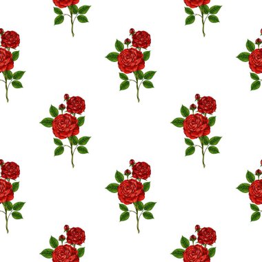 Çiçeksiz vektör desenli illüstrasyon çiçek arkaplanı