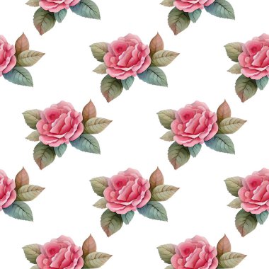 Çiçeksiz vektör desenli illüstrasyon çiçek arkaplanı