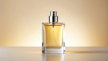 Lüks Parfüm Şişesi Şeffaf Cam, Ilık Gradyan