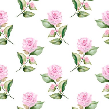 Çiçeksiz vektör desenli illüstrasyon çiçek arkaplanı