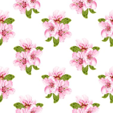 Çiçeksiz vektör desenli illüstrasyon çiçek arkaplanı