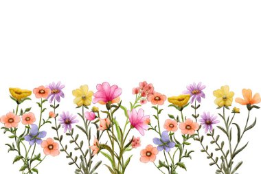 düğün, doğum günü, kart, arkaplan, davetiye, duvar kağıdı, çıkartma, dekorasyon için çiçek suluboya çerçevesi.