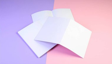 Katlanmış Broşür Bright Gradyan Arkaplanı