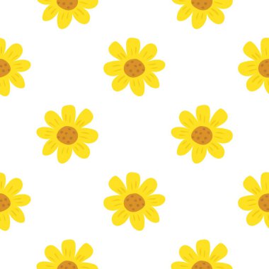 Çiçeksiz vektör desenli illüstrasyon çiçek arkaplanı