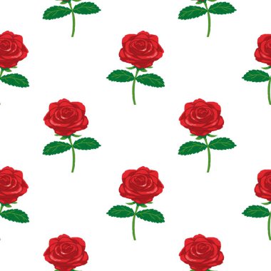 Çiçeksiz vektör desenli illüstrasyon çiçek arkaplanı.