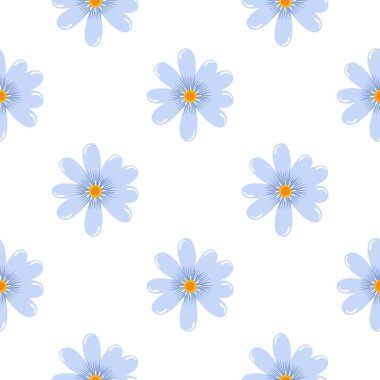 Çiçeksiz vektör desenli illüstrasyon çiçek arkaplanı