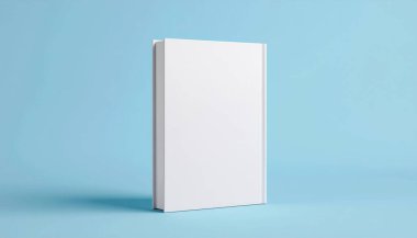 Temiz Stüdyo Arkaplanı Mavi Kitap Kapağı